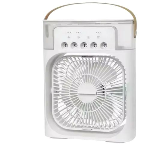 3-u-1 Prenosivi Ventilator-Klima i Ovlaživač Vazduha sa led svetlom– Osveženje Gde god da Ste!