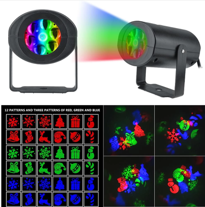 Novogodišnji Projektor Sa 12 Motiva