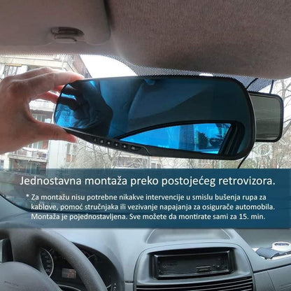 Auto Kamera Retrovizor + Rikverc KAMERA 1080P