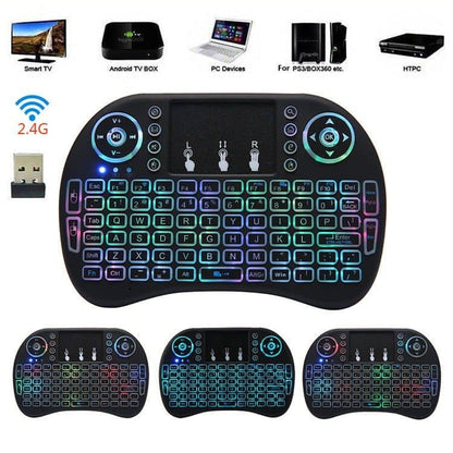 Bežična MINI TASTATURA sa RGB Osvetljenjem