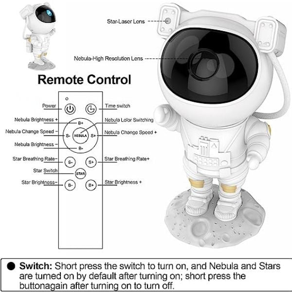 Noćno LED svetlo – projektor Astronaut